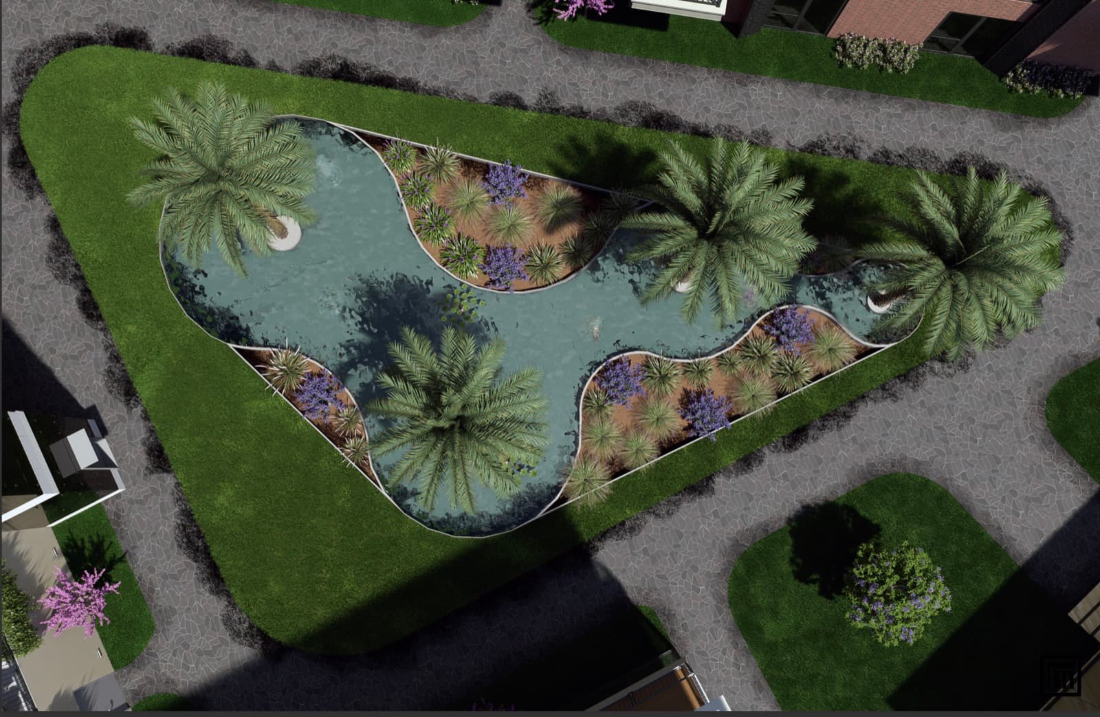 Estekent - Gölet Kuş Bakışı